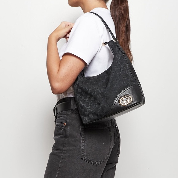 Gucci black monogram hobo bag - Picture 4 of 10